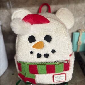 Loungefly Festive Snowman Kids Backpack